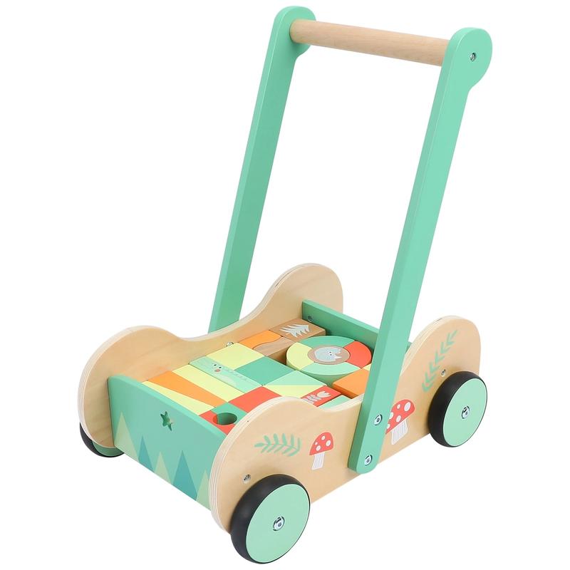 Product Introduction of Safari Wooden Baby Steps Walker Set for Toddlers – Perfect First Steps, Fun Blocks, and Safe Wooden Design 7