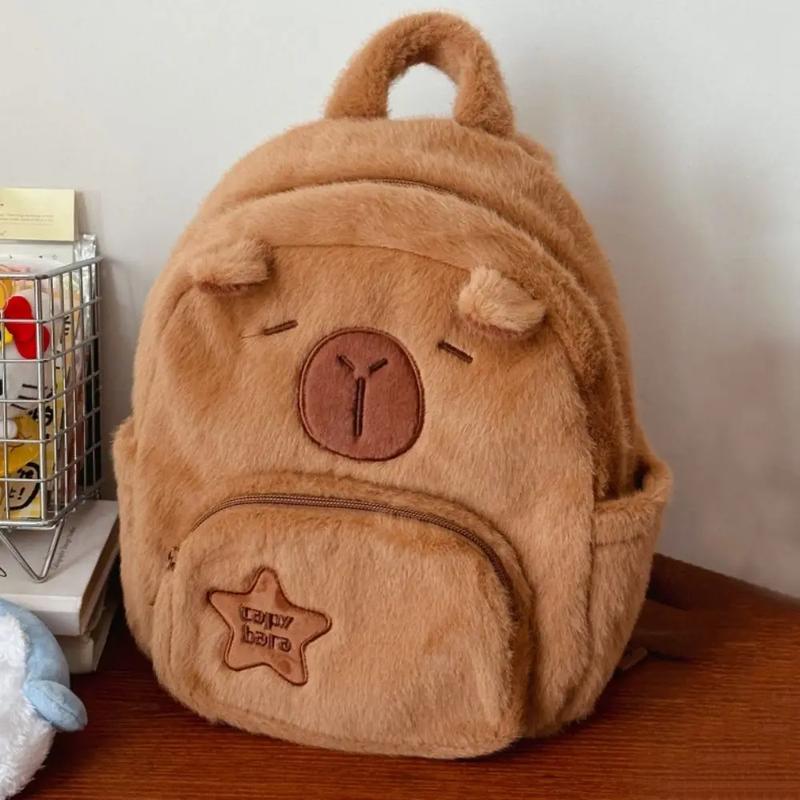 Product Introduction of Kawaii Capybara Plush Crossbody Backpack - Cute Tote 5