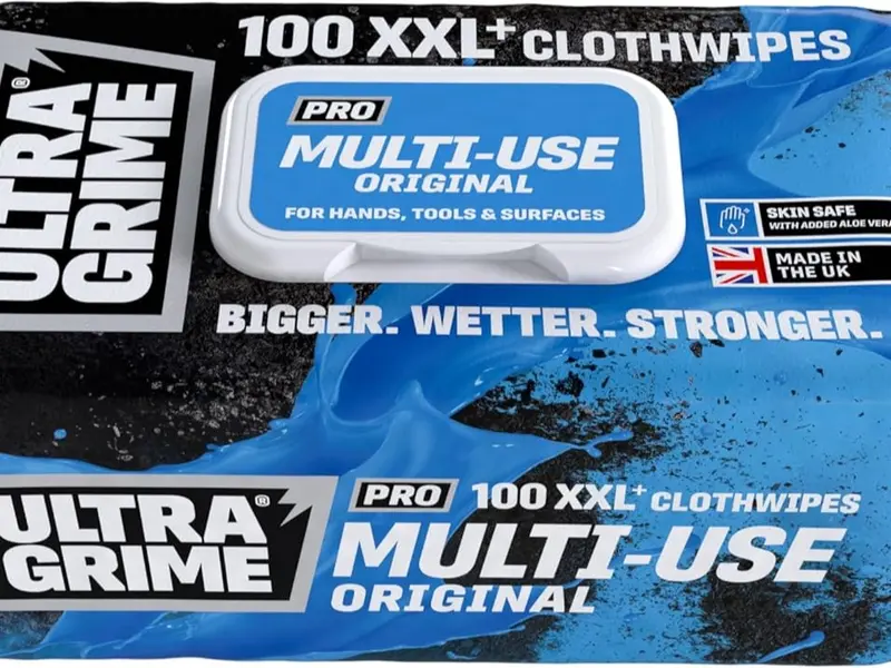 PRO Multiuse Cleaning Wet Wipes - Big Professional Disposable Wipes - Tougher Multi-Purpose Heavy-Duty Grime Cleaning Cloths (100 Thick Large Wipes) 0