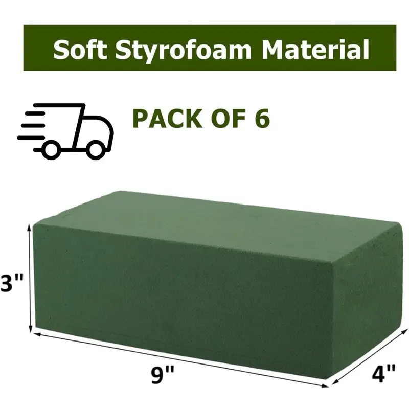 Floral Foam Bricks, Wet and Dry Floral Foam Blocks for Flower Arrangement and Craft Supplies 3