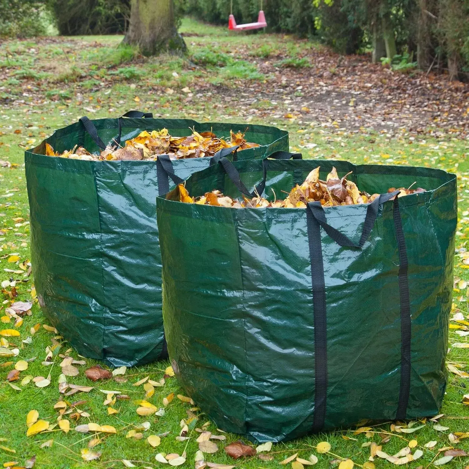 2x 55L Large Garden Refuse Storage Bags Sacks for Waste Handles Building Sand