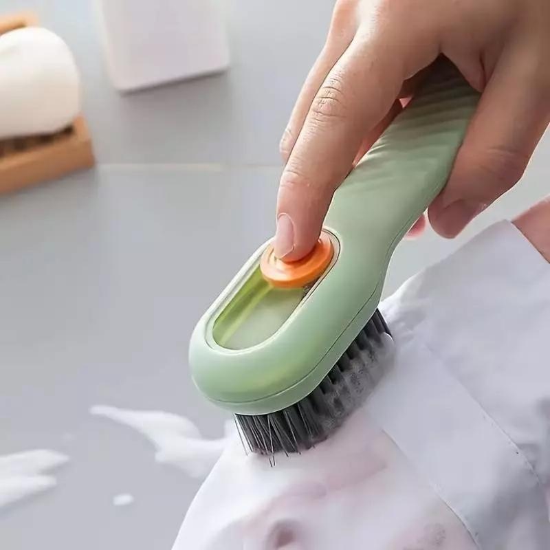 1-2pcs Laundry Soap Dispenser Scrubbing Brush For Cleaning Shoe Cleaning Brush 4