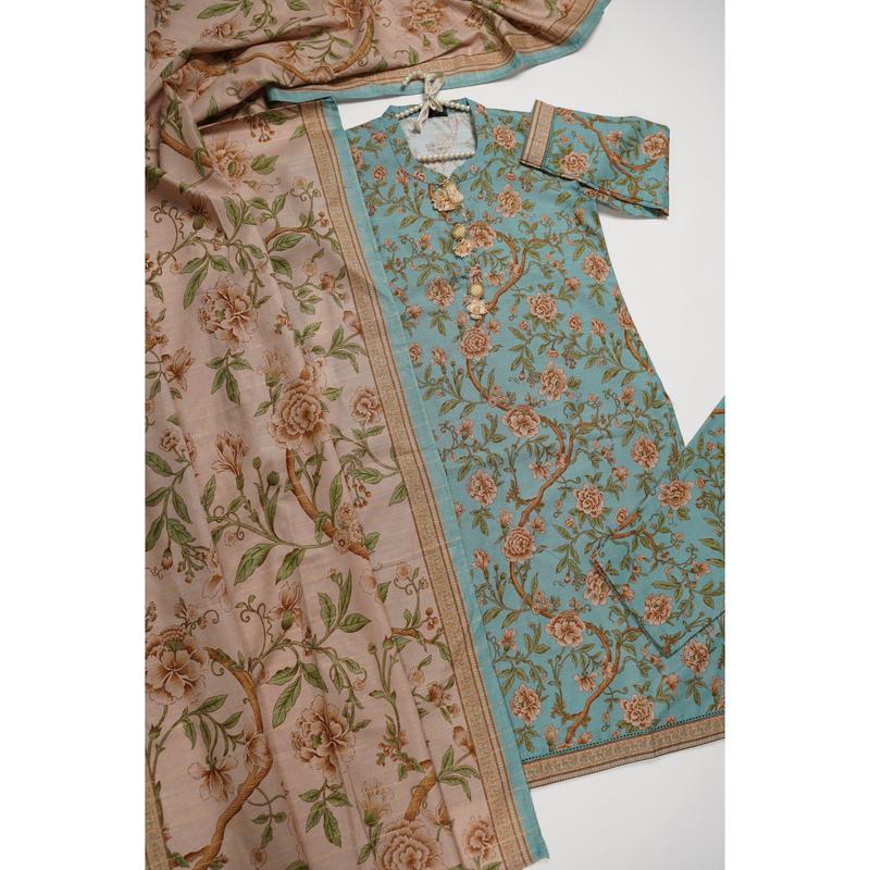 Original Bin Saeed Khaddar 3 PCS Eid Collection 2025 PT-08 2