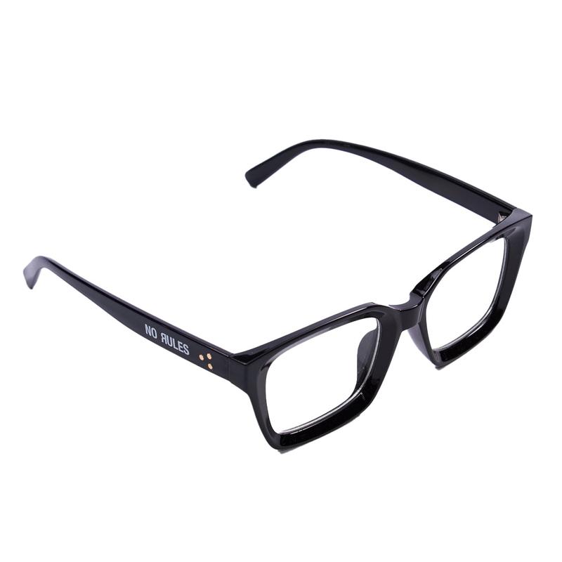 No Rules Text Logo Glasses - Black 0