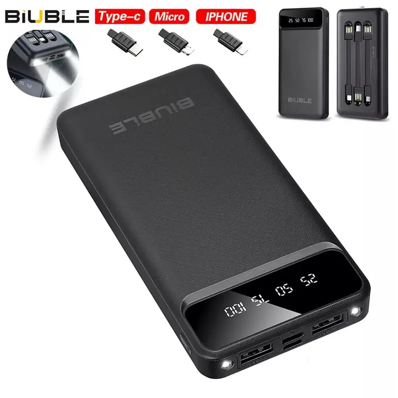 90000000mah Power Bank USB-C Pack Backup Battery Fast Charger For Mobile Phone 0