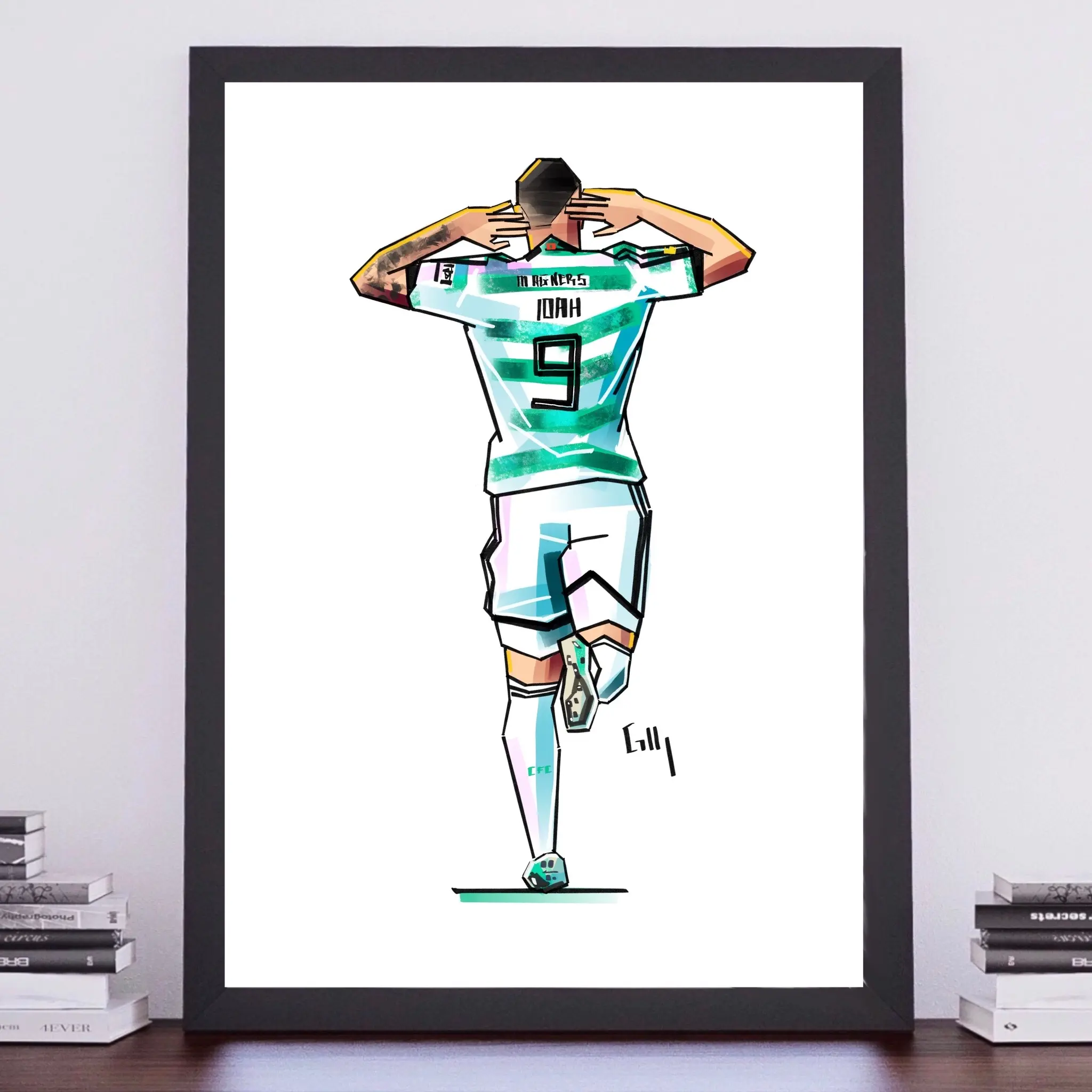 A4 Art Print - Idah vs Rangers Scottish Cup Final