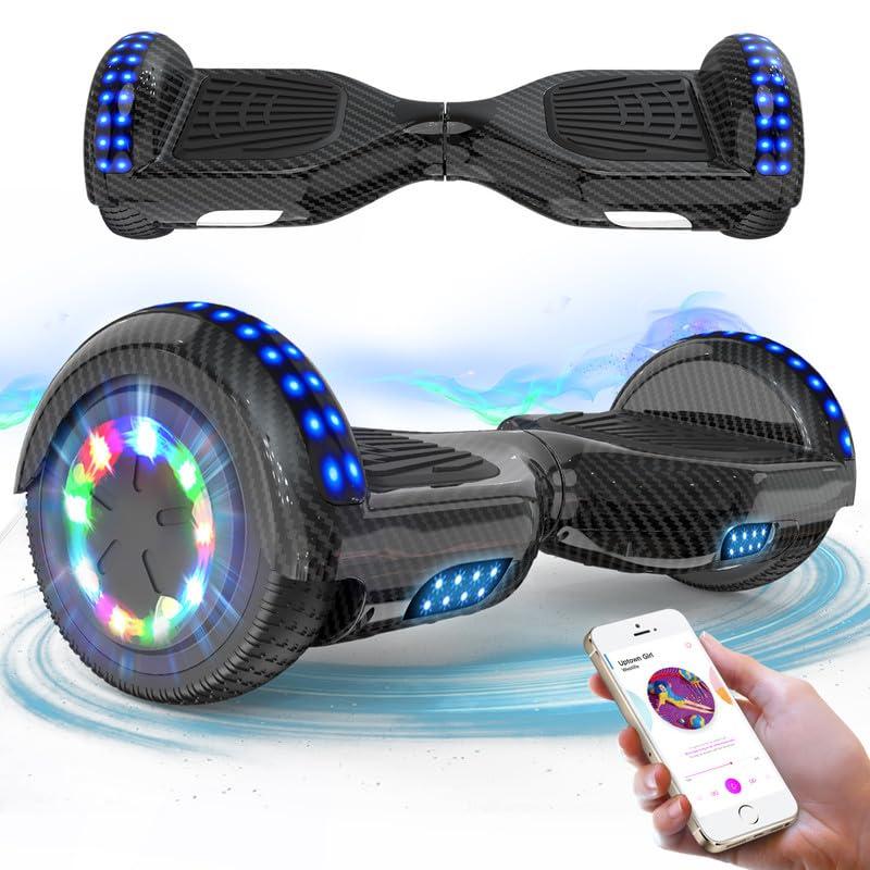 Hoverboard, 6.5"  Hoverboard with LED Lights/Bluetooth , For Adults and Kids 1