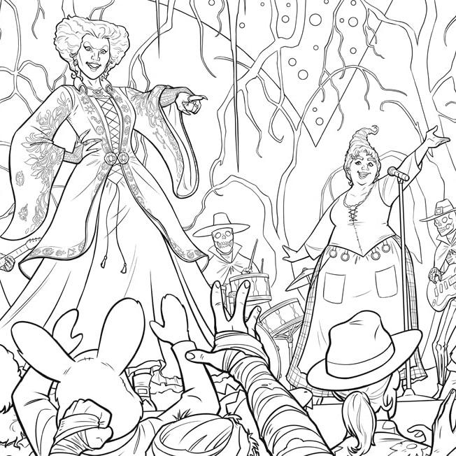 Disney Hocus Pocus Colouring Book: colour your way through Salem with the Sanderson sisters Paperback 3