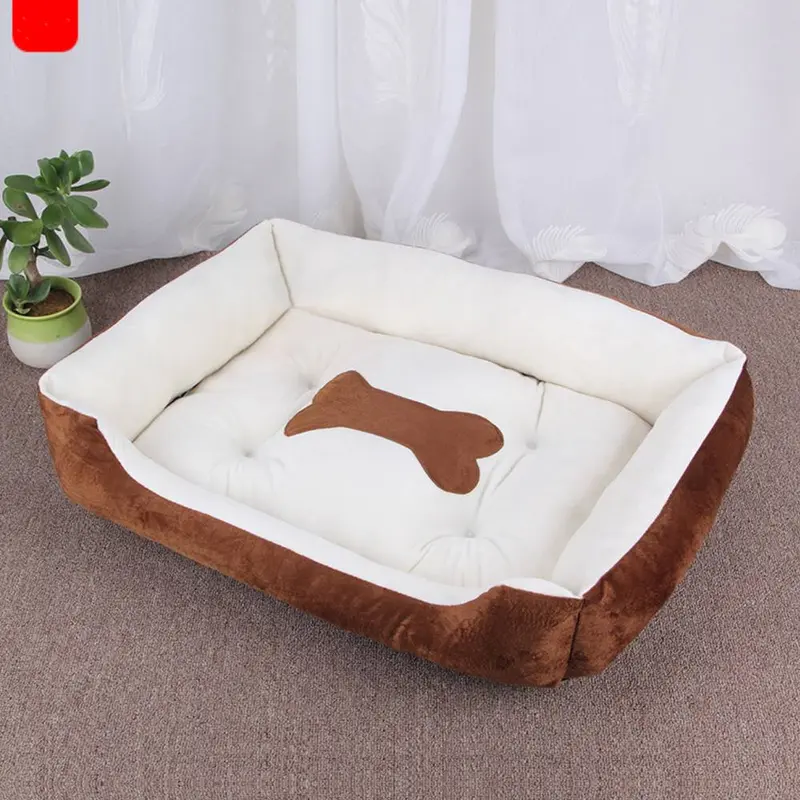 Large Warm Plush Dog Bed Mat for Pet Puppy - Washable Calming Cushion 2