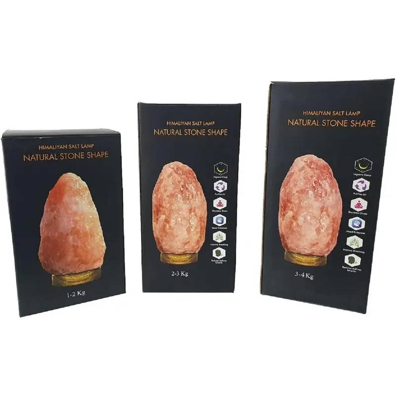 Himalayan Crystal Rock Salt Lamp, 1-2 KG 2-3 KG 3-5 KG Salt Lamps Healing, XMAS Gifts 7
