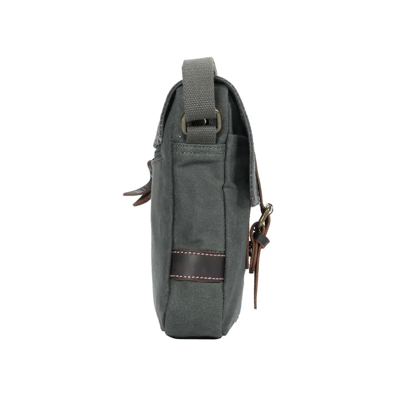 TRP0547 Troop London Heritage Canvas Across body Bag, Small Travel Bag, Shoulder Bag 8