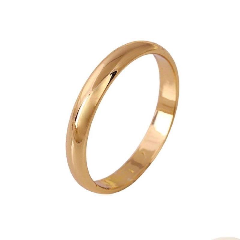 9 carat 9ct 9k gold Yellow gold plated Men Women wedding Band Rings . All sizes available W=3mm 5