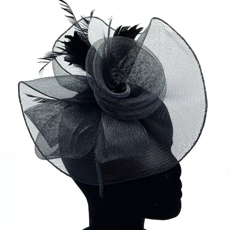 Feather Fascinator for Ladies - Includes Clip and Aliceband - Perfect for Royal Ascot, Races and Weddings 1
