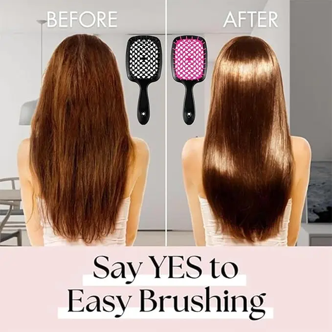 Oxatex Detangling Hair Brush Wet Dry Hair Brush Kids Women Detangle Brush For Thick Hair, Curly, Straight & Natural Hair Haircare Heatless 1