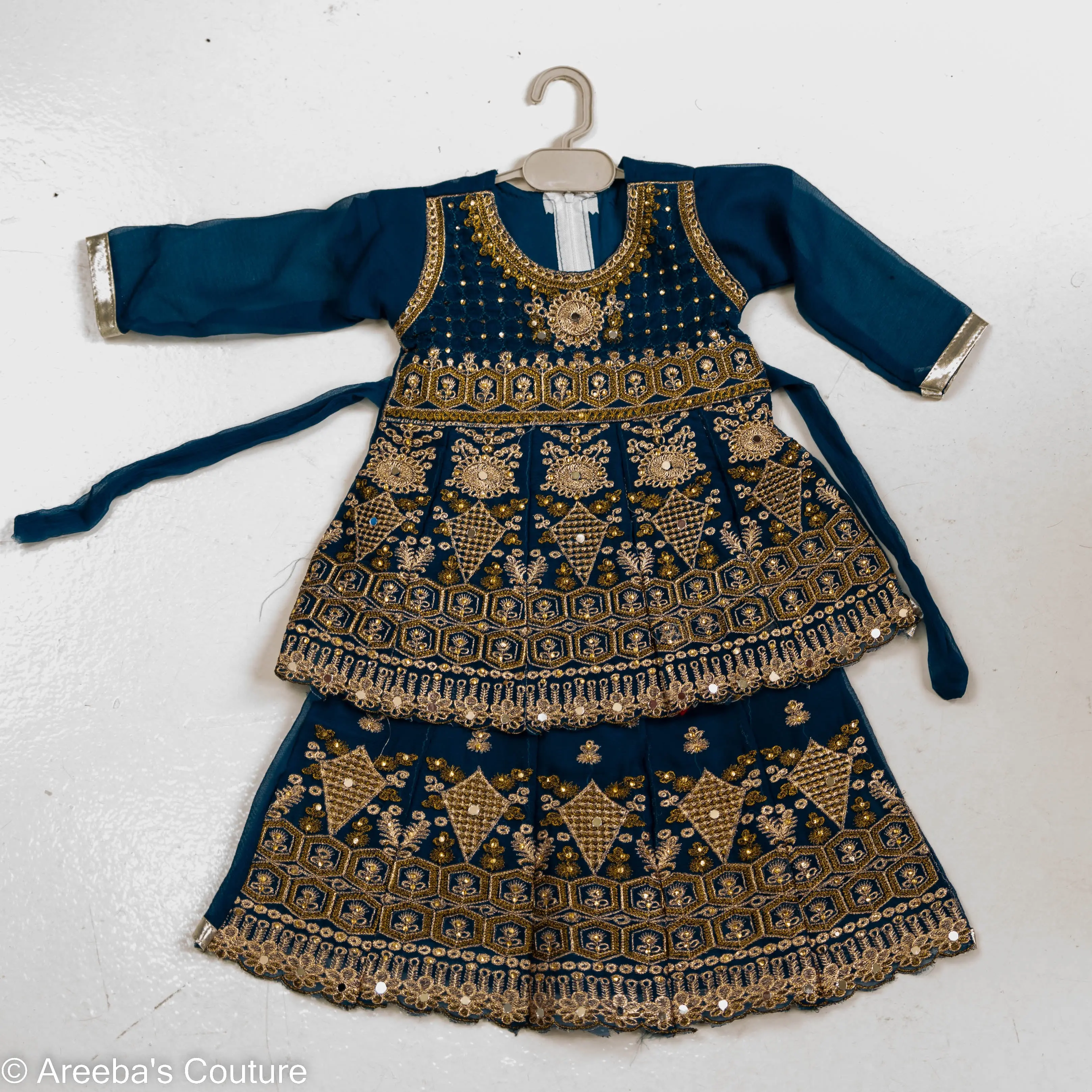Comfort Teal Lehnga Set for Women - Elegant Womenswear Overalls Style