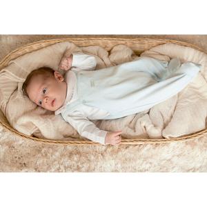 Mintini Baby Blue Jersey Jacquard Top and Dungaree Kidswear