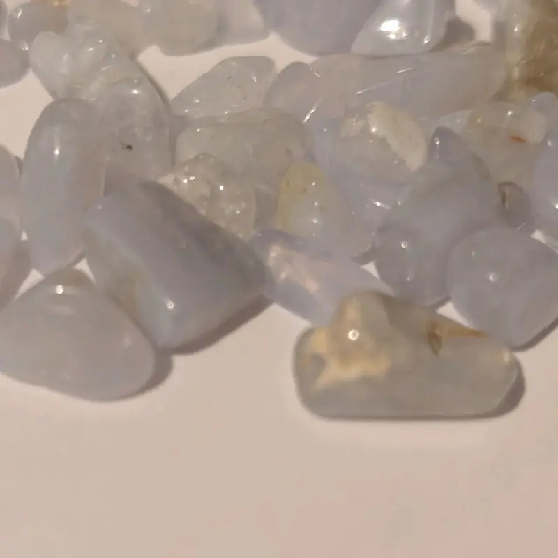 small blue chalcedony crystal chips 4