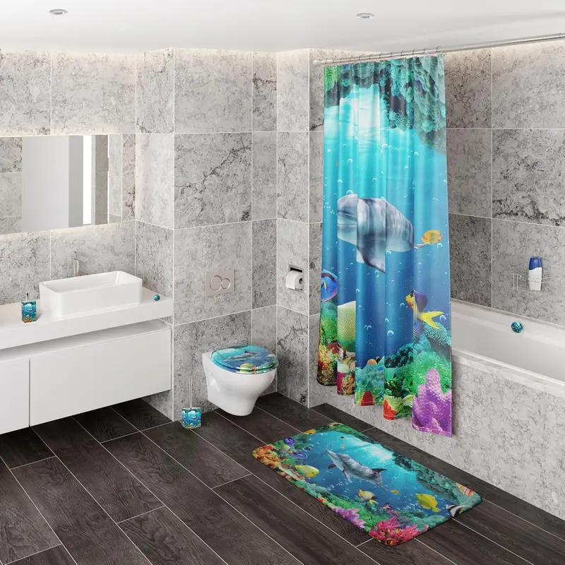 Close Toilet Seat, Wide Choice of New Toilet Seats, Stable Hinges, Easy to Mount (Dolphin) 7