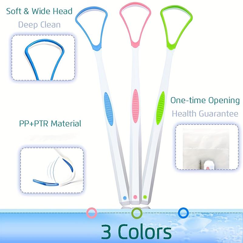of Tongue Scrapers, Tools for Cleaning Tongue Coating, Silicone Tongue Brushes for Cleaning, 4-Color Cleaning Set, Tongue Cleaning Tools. 1