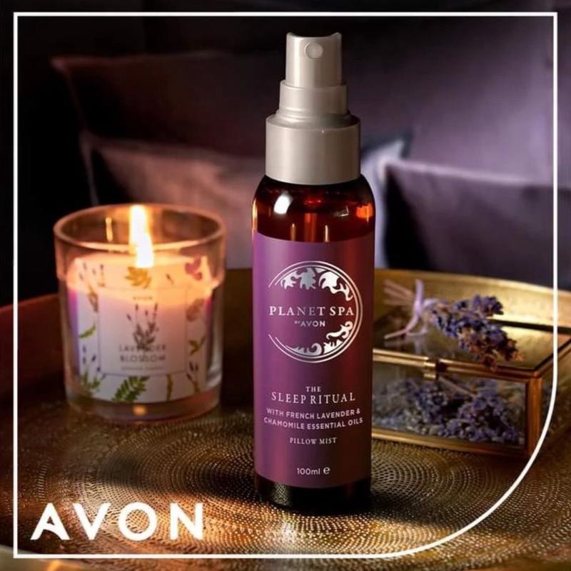 Planet Spa Sleep Ritual Pillow Mist Aromatherapy; the top-rated sleep spray hero, infused with French lavender and chamomile essential oils to help you get the beauty sleep you deserve. Assists sleep, ensures relaxation. oil 6