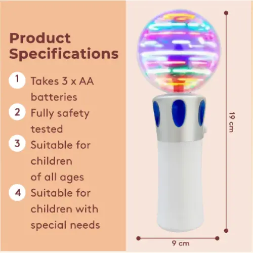 Musical Light Up Wand - Sensory Lights For Autism, Sensory Toy, Light Up, Baby Toy, Autism Calming Toy 2
