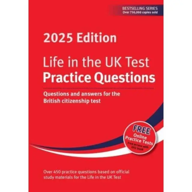 Life in the UK Test: Practice Questions 2025 - Paperback Book - Questions and answers for the British citizenship test - by Alastair Smith - 9781907389948 - Red Squirrel Publishing