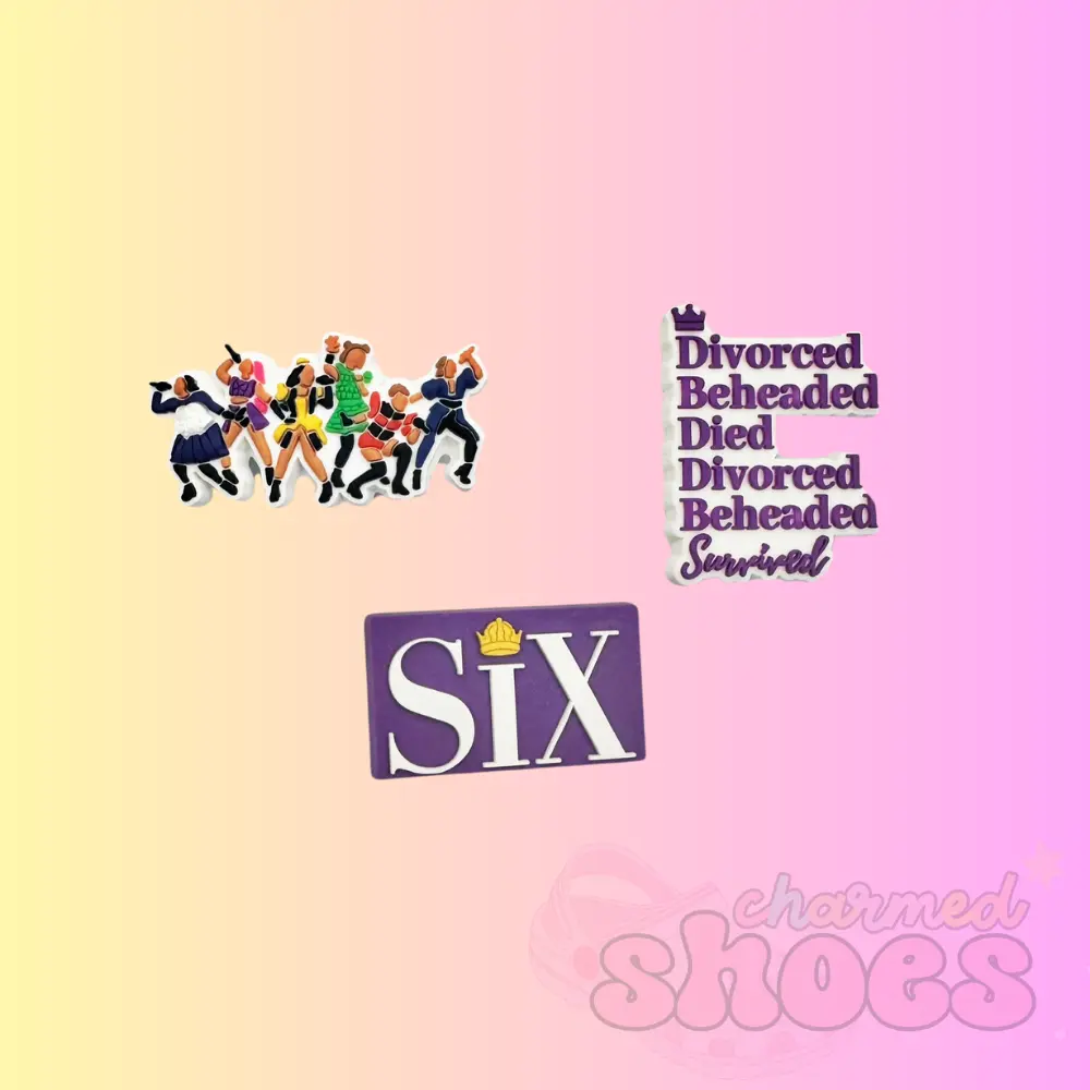 SIX The Musical Shoe Charms