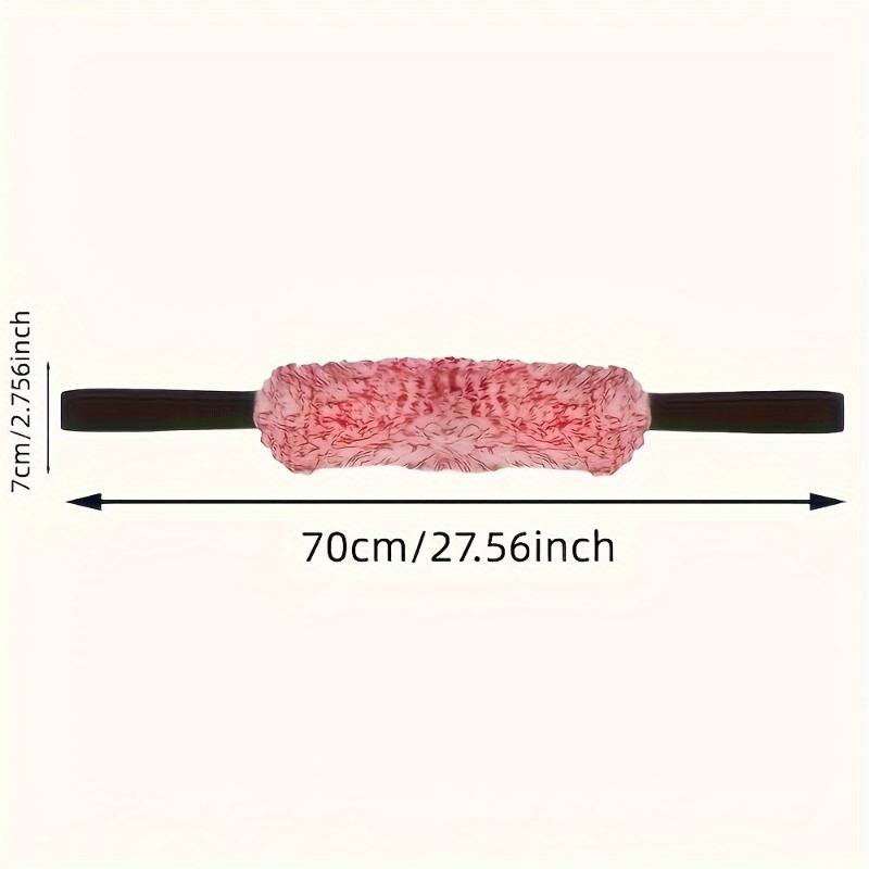 Double-Sided Microfiber Car Wheel Cleaning Towel with Long Belt - Coral Plush Tire Scrub Brush for Hub Detailing 3
