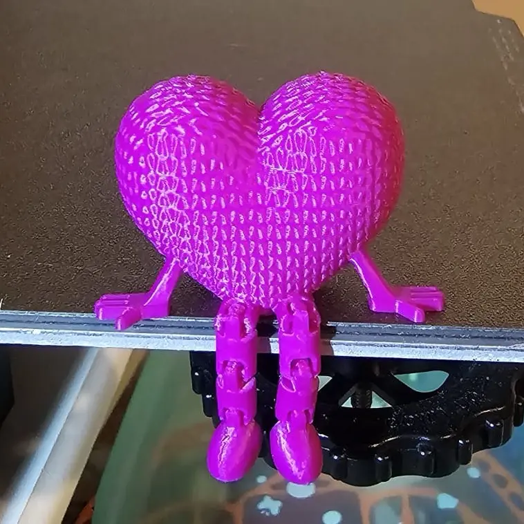 Love Heart Buddy - 3D Printed Home Decor Ornament 0