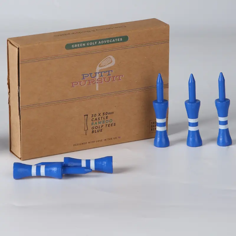 Bamboo Golf Tees 50mm | Green Castle Tees 0