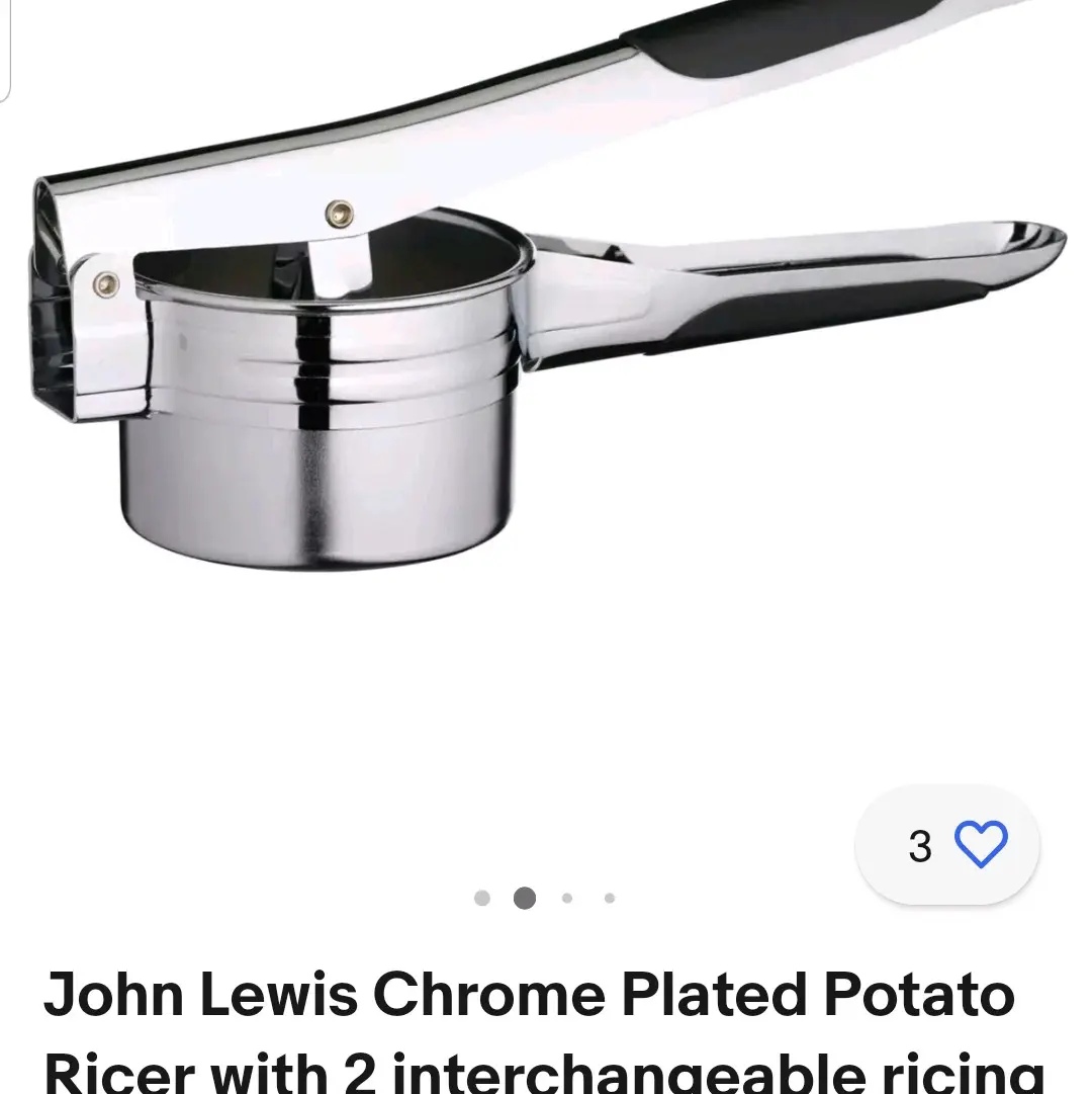 OXO good grip potato ricer chrome plated