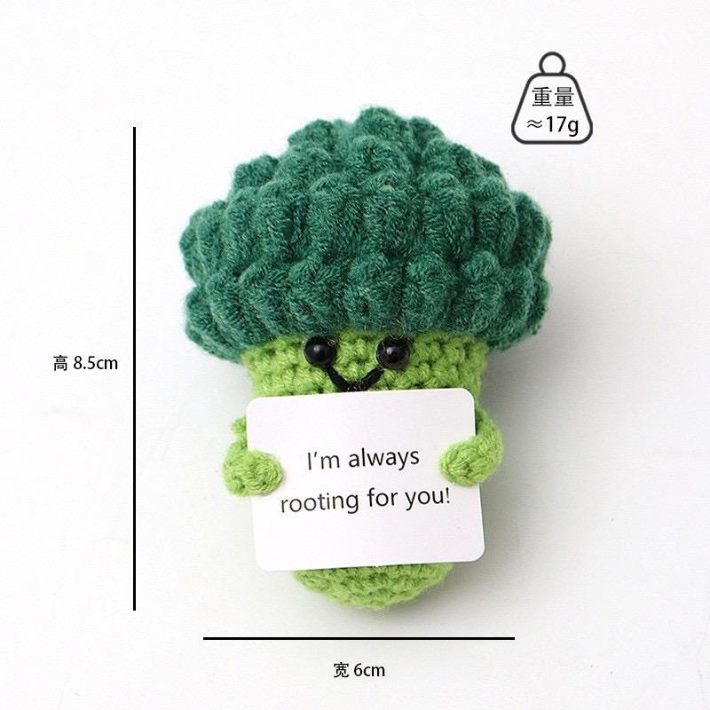 Knitted Positive Ornaments, Emotional Support Gift, Handmade Creative Crochet Dolls, Funny Mini Home, Room Decorations, Gifts for Holiday, Birthdays, Encouragement to Friends and Family, Home Parties! Ideal for Student Exams Graduation. 7