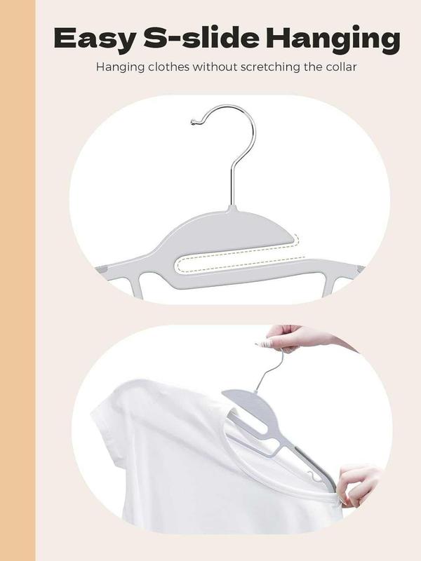 Non-Slip Heavy Duty White Plastic Coat Hangers Adult Size,50,80,100 pak hanger 3