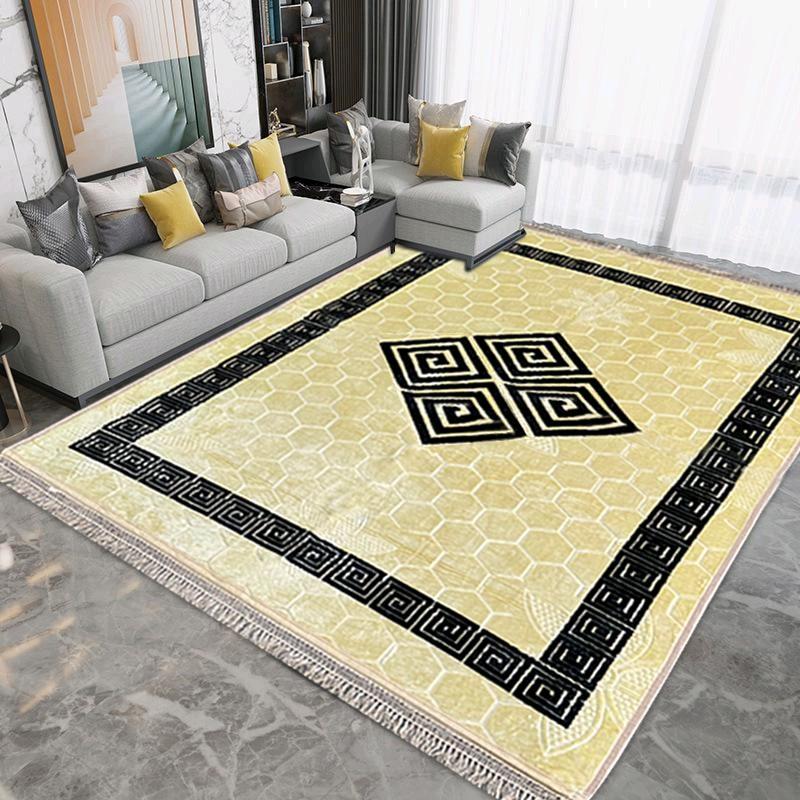 DIAMOND SHAPED GREEKY NON SLIP MACHINE WASHABLE GREEKY DESIGN SOFT 160X230CM AND 200X300CM 3