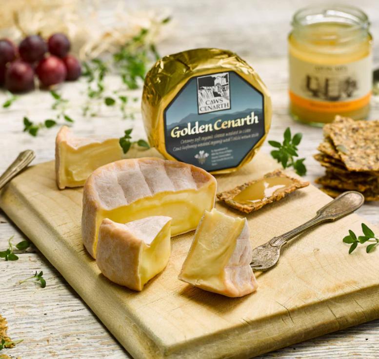 Golden Cenarth Organic Semi-Soft Cheese with Nutty Flavour 0