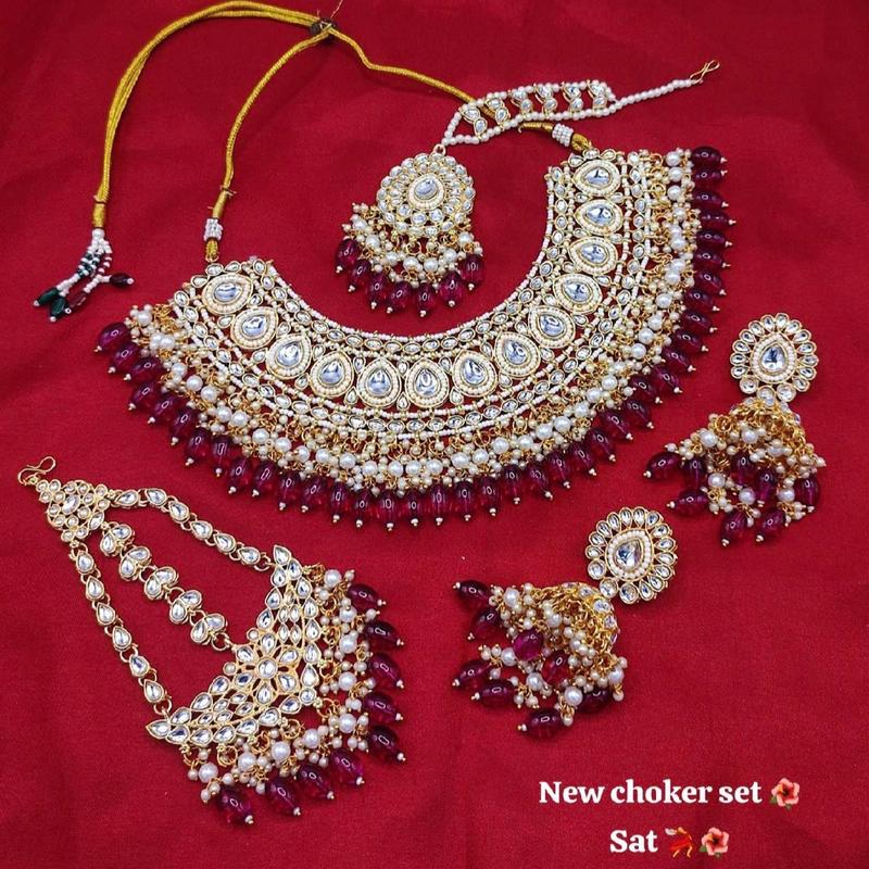 A001 ANTIQUE POLISH PATWA NECKLACE SET 5