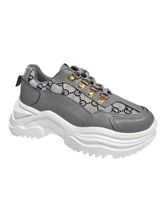 Product Introduction of womens stylish chunky sole fashion trainers with a stunning pattern design,ideal choice for any outfit 6
