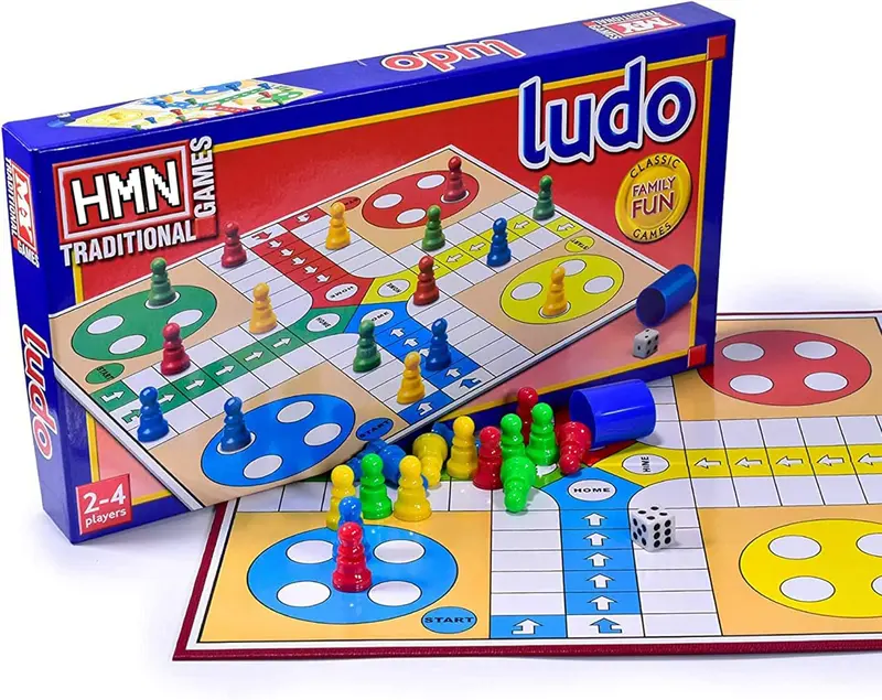 Ludo Game, Traditional Ludo Board Game, Folding Ludo Game Christmas Gift 0