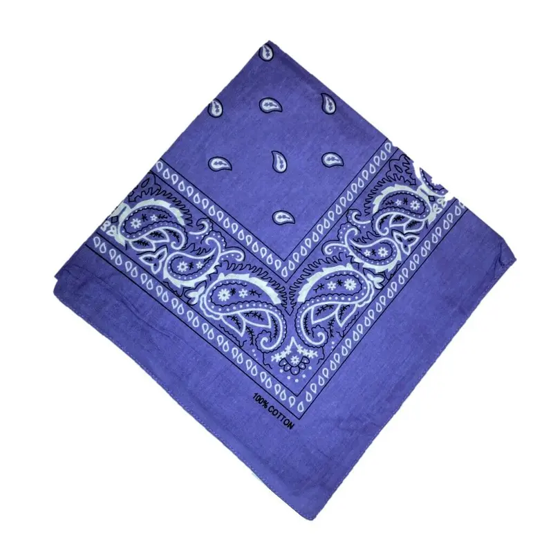 Bandana Paisley Print neck head scarf 100% Cotton Unisex Mixed Colour Pattern 2