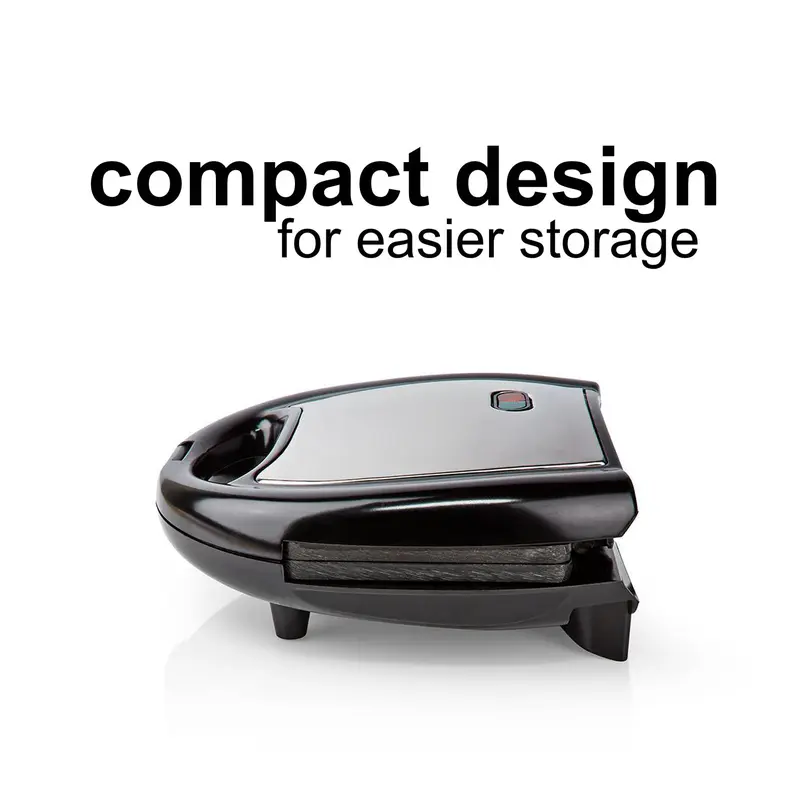 Nedis Double Waffle Maker with Dual Non-Stick Grill Plate & Automatic Temperature Control 1