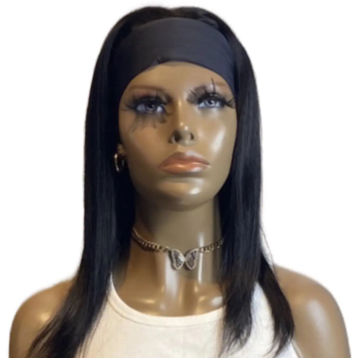 16 inch Human Hair headband wig