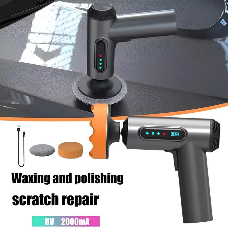 【UK SELLER】Cordless Polisher, Car Buffer  Polisher Scratch Repair Cordless Lithium Battery Waxing Polishing Machine Portable Car Buffer (Basic Type) 1