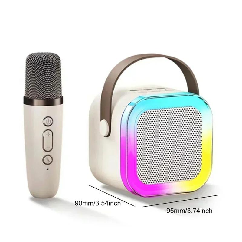 [TIKTOK TOP SELLER] Bluetooth K12 Karaoke Machine Portable 5.3 Pa Speaker System With 1-2 Wireless Microphone Family Singing Children Gift Audio Smartphone Adjustable Button Ktv Mp3 Noise wireless 6