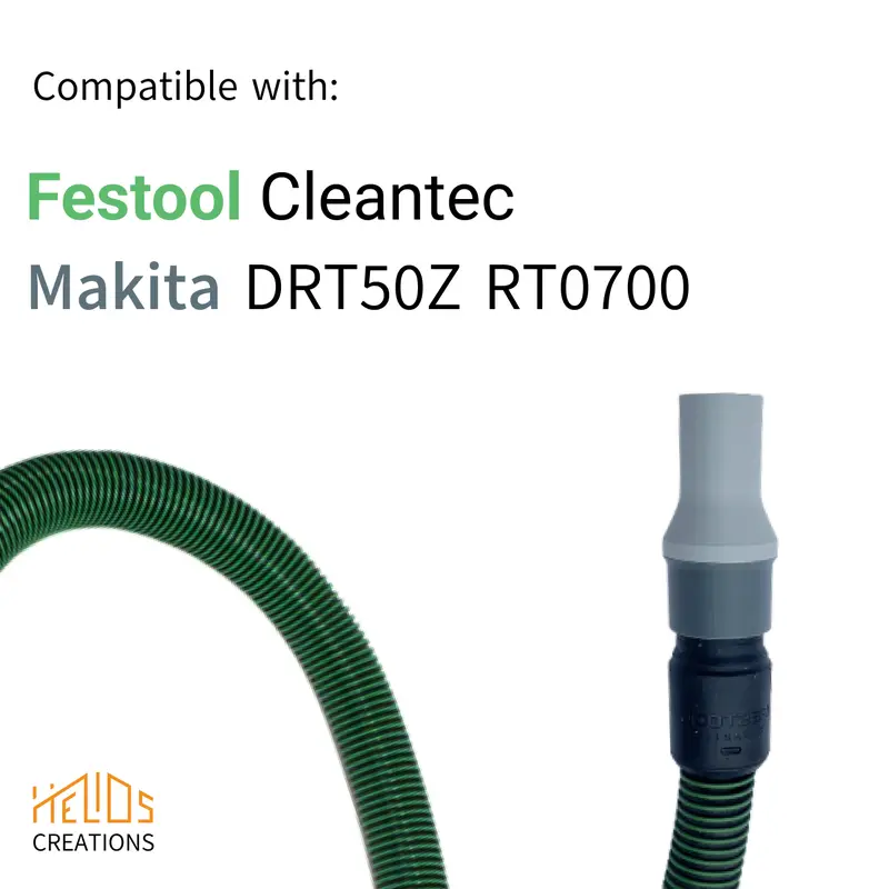 Hose Adapter Makita DRT50Z RT0700 Trimmer Router to Festool Cleantec 1