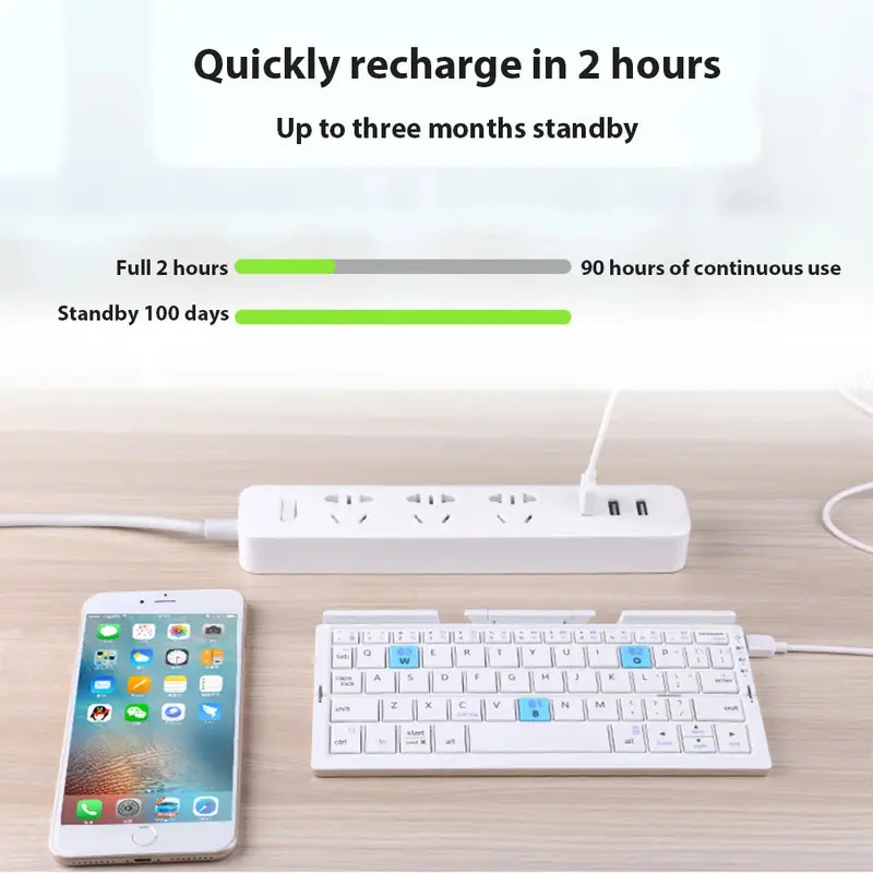 Compact Wireless Folding Keyboard 5
