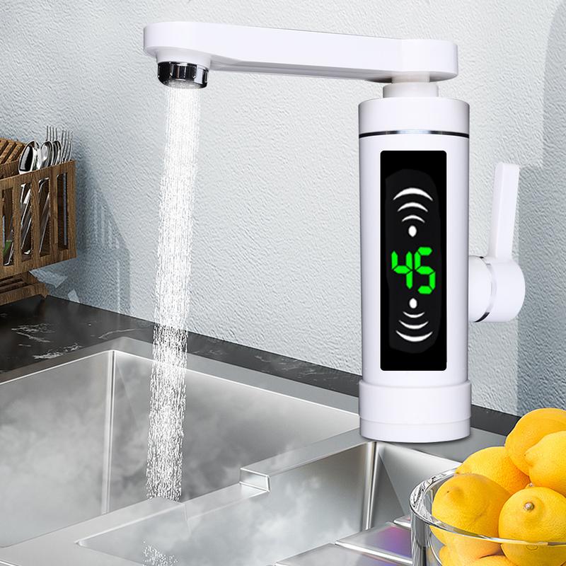 3000W Electric Faucet Instant Heating Continuous Heater Faucet with Digital LED Faucet 3