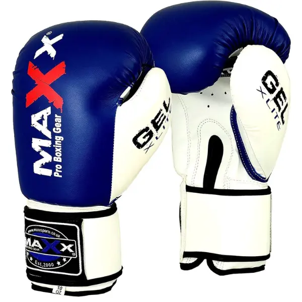Maxx Boxing Gloves Training Gloves Junior Kids & Adult Sizes Rex Leather Sparring Gym Fitness, 4 6 8 10 12 14 16 Oz