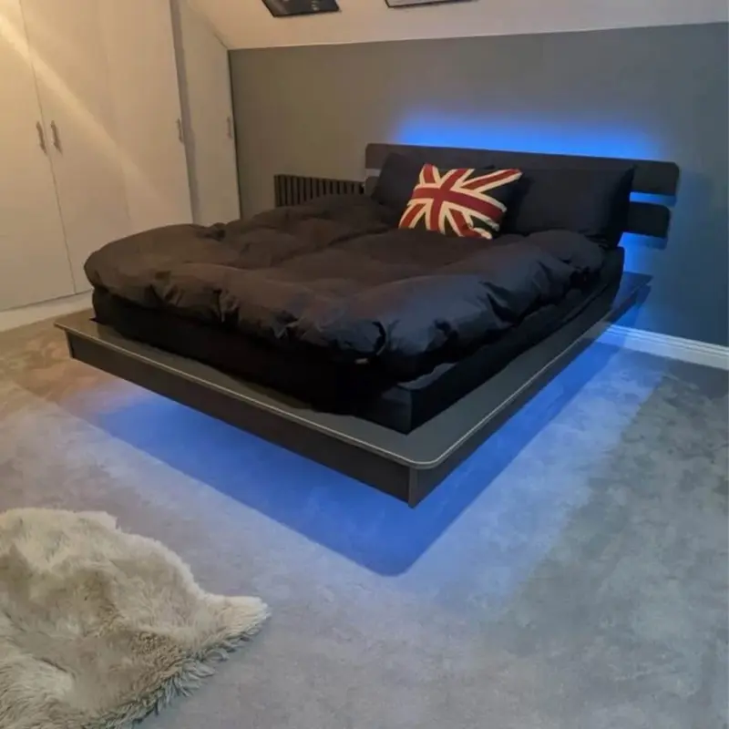 Floating Bed Frame , Super King , King , Double , Small Double , Custom Sizes 5