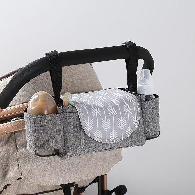 Baby Stroller Storage With Bottle Pockets, Multi-Functional Diaper Organiser Pouch, Baby Carriage, Travel Essentials, Baby Stuff, Baby Essentials, Mother Baby Nappy Organiser, Maternity nappy baby bags caddy baby folding  changing organizer bag hospital 0