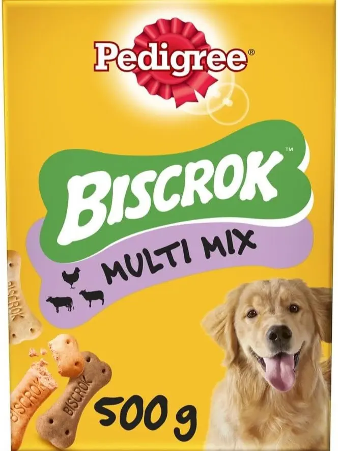 Pedigree Biscrok Multi Mix - Dog Treats - Bone-Shaped Biscuits - 500 g